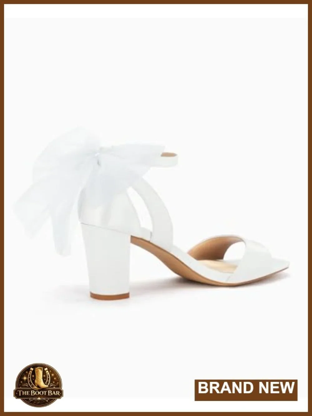 Women's Bow Tie Heeled Sandals Chunky Block Heel Ankle Strap Satin Dress Shoes